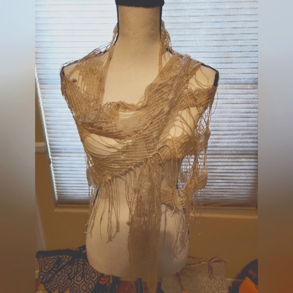 Beautiful  needle work shawl